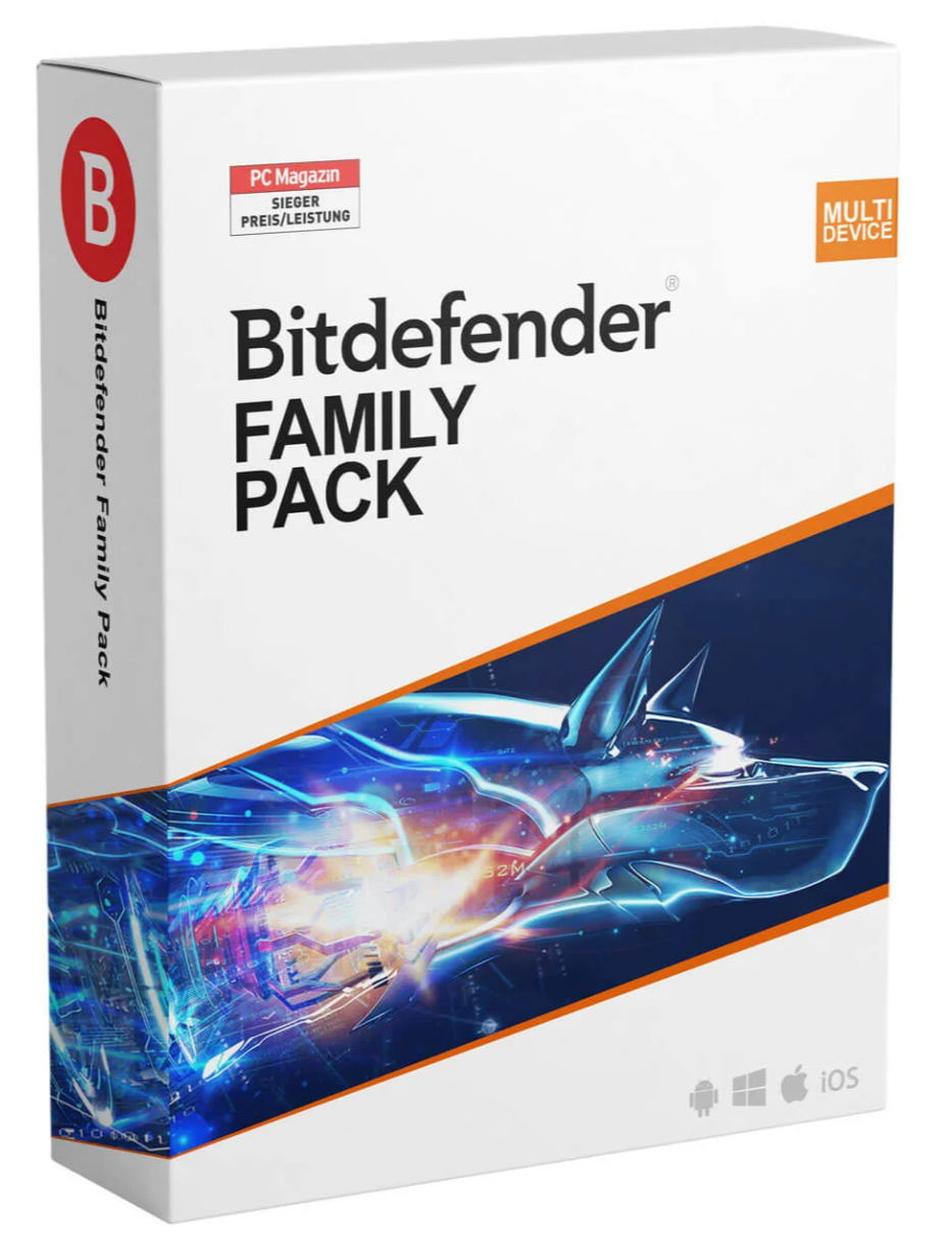 Bitdefender Family Pack 2026 | 15 devices – 1-year subscription | Ultimate multi-device protection for the whole family