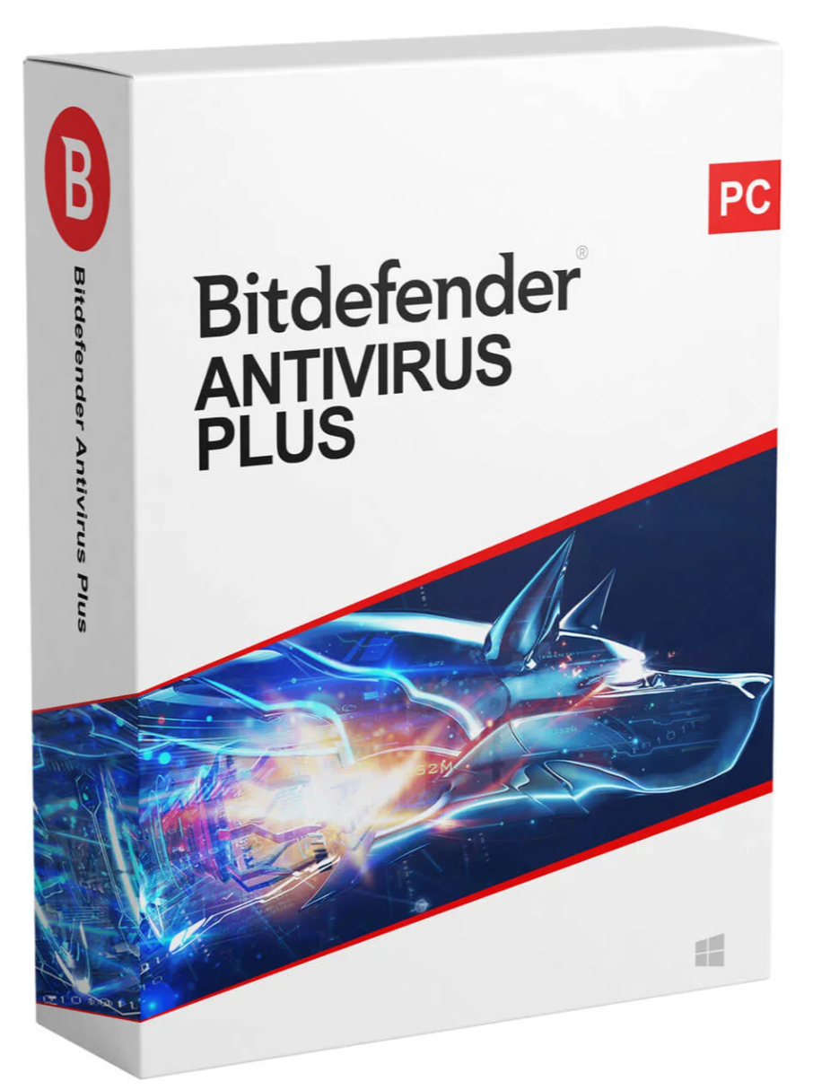 Bitdefender Antivirus Plus 2026 | 1 device – 1 year | Full version: AI-powered antivirus, VPN & speed optimisation