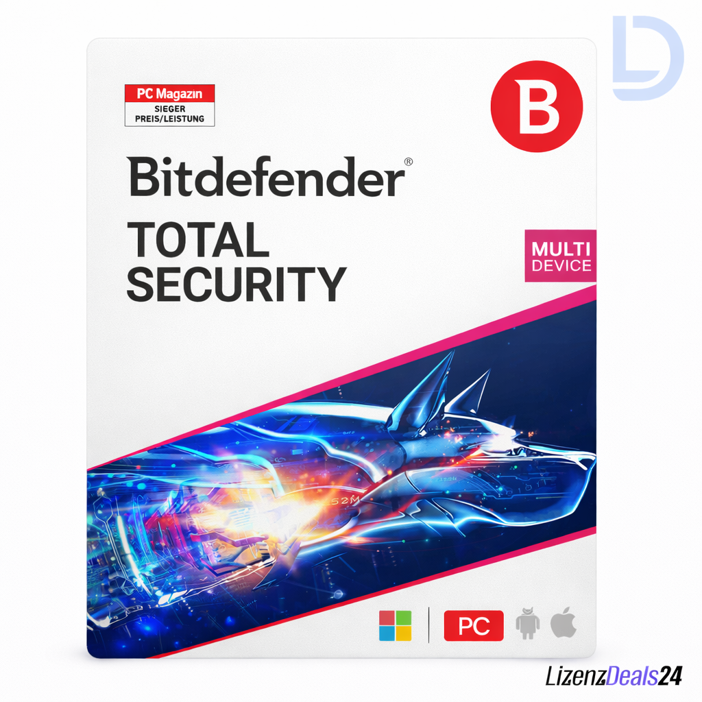 Bitdefender Total Security 2026 | 1 device – 1-year subscription | Premium multi-device protection & VPN