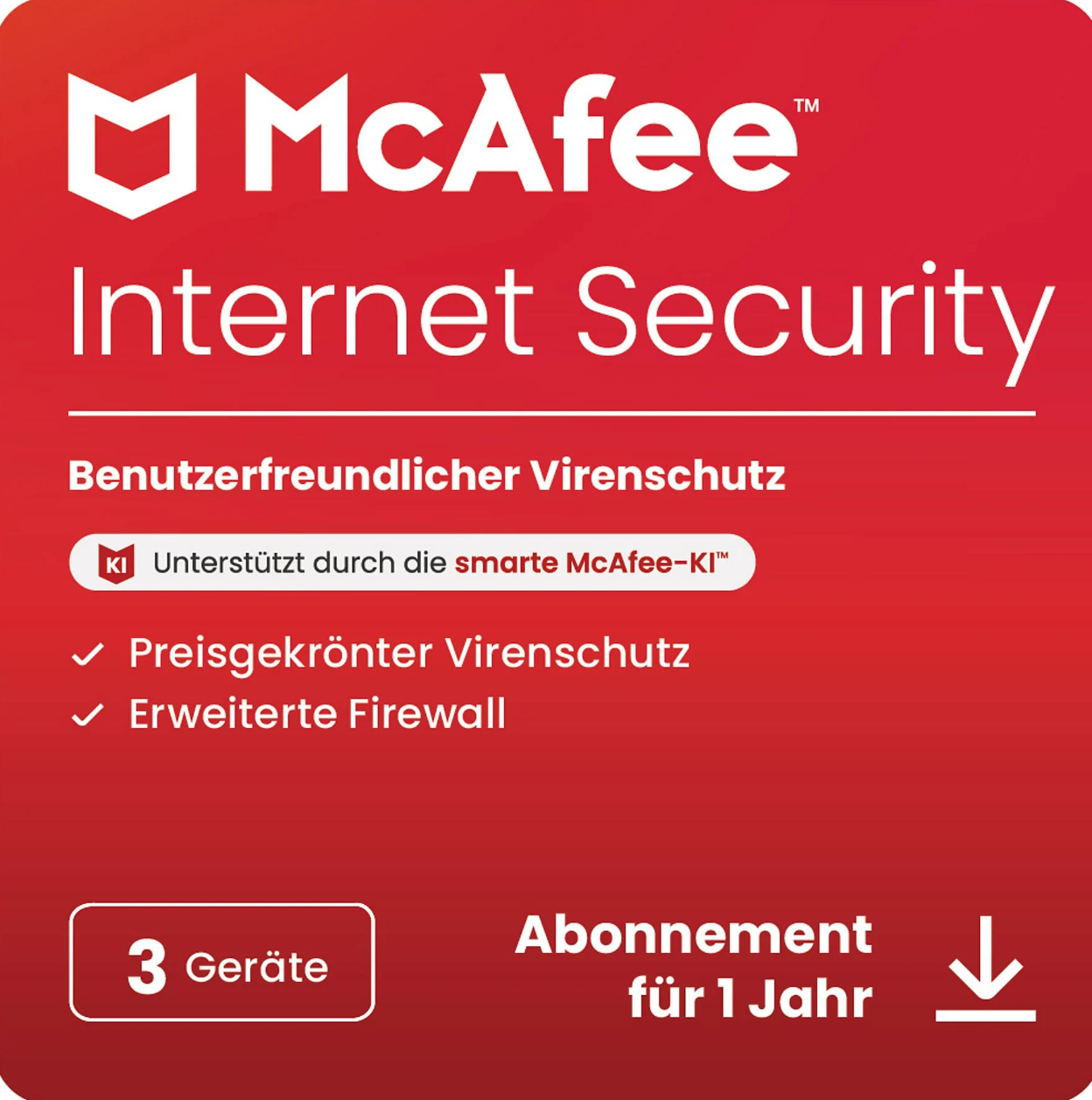 McAfee Internet Security 2026 | 1 device – 1-year subscription | Essential web protection & VPN