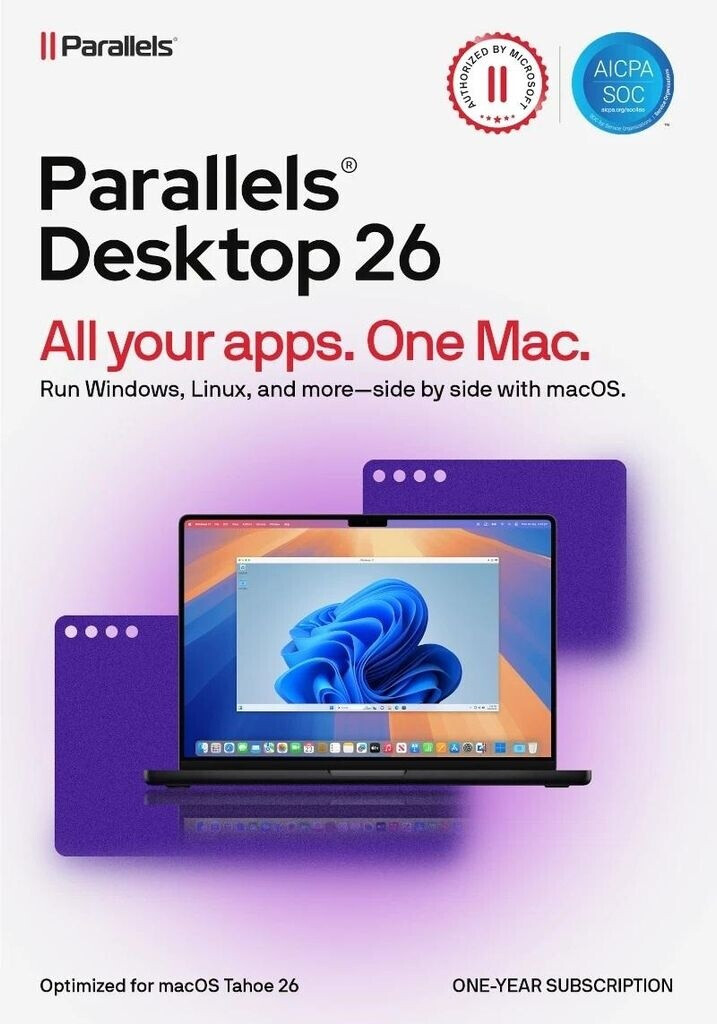 Parallels Desktop 26 Standard EDU – macOS – 1 Mac – 1 year – Educational version