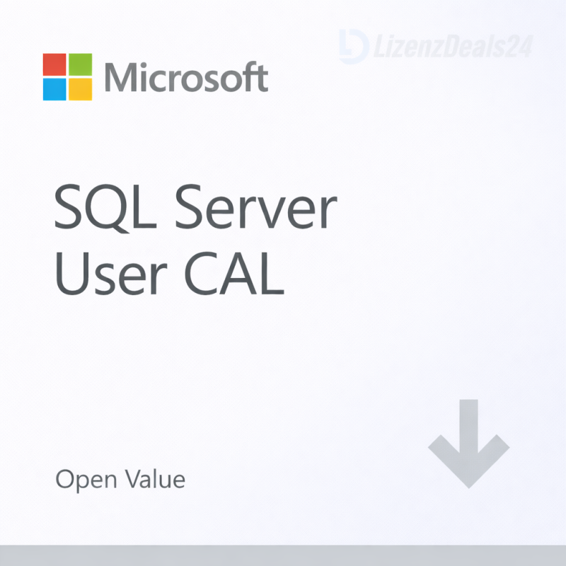 Microsoft SQL Server User CAL – Open Value
