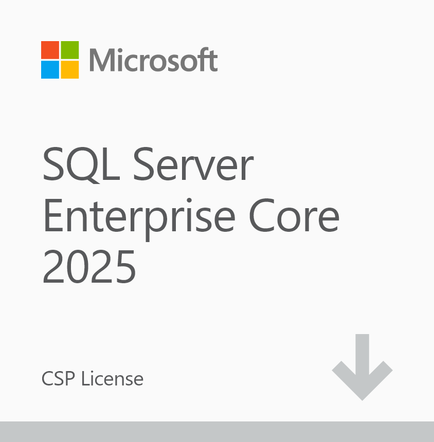Microsoft SQL Server Enterprise Core 2025 – CSP – Core-based perpetual licence – On-premises