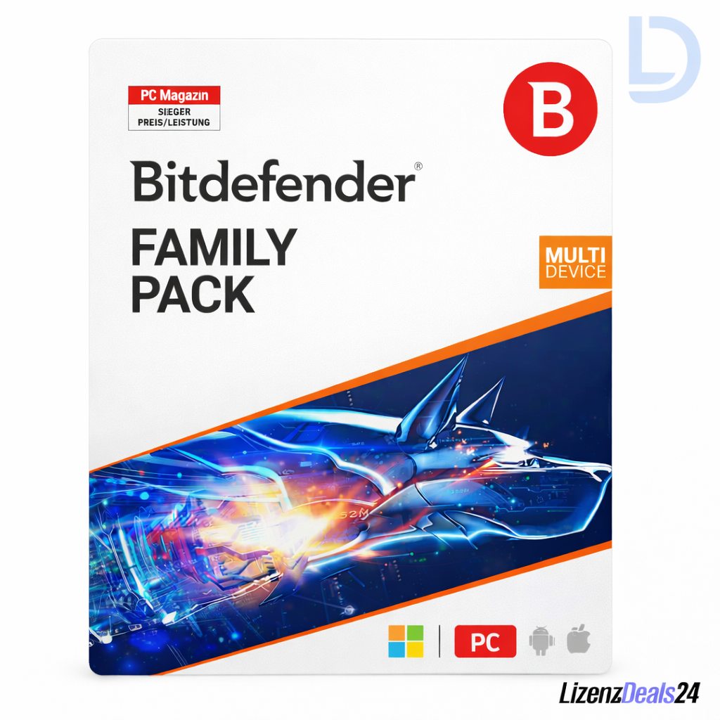 Bitdefender Family Pack 2026 | 15 devices – 1-year subscription | Ultimate multi-device protection for the whole family