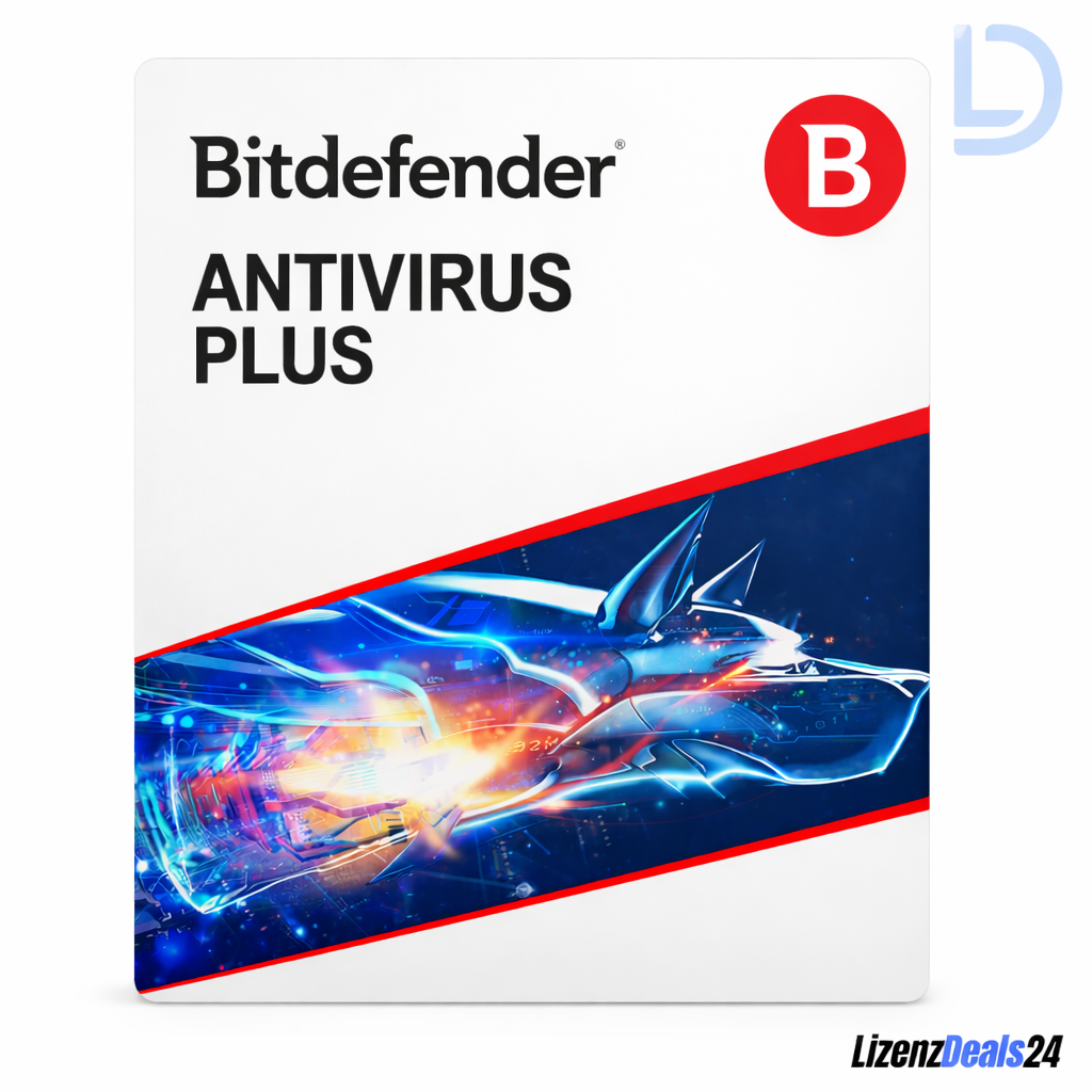 Bitdefender Antivirus Plus 2026 | 1 device – 1 year | Full version: AI-powered antivirus, VPN & speed optimisation
